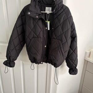 Sam Edelman Black Quilted Puffer Jacket